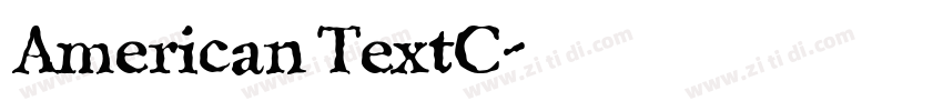 American TextC字体转换